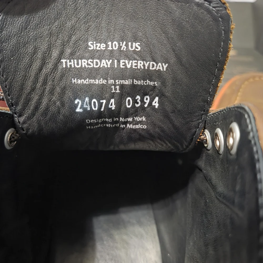 Thursday Boot Company Brown and Black Shoe Box